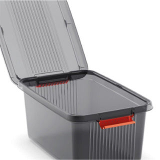 Kis k latch opbergbox s met deksel 14 l transparant | 2 stuks