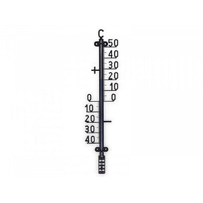 Thermometer 40 x 10 cm zwart | 2 stuks