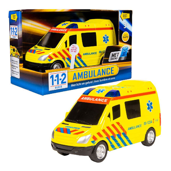 112 Räddnings racers ambulans med ljus och ljud