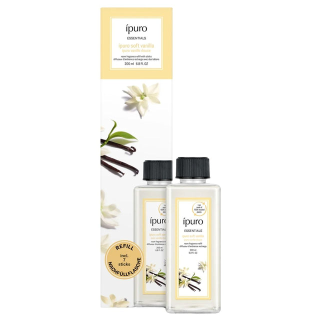 Ipuro geurdiffuser navulling soft vanilla 200ml