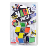 Clown games magic puzzle kleurrijke vormenpuzzel 24-delig multicolor.