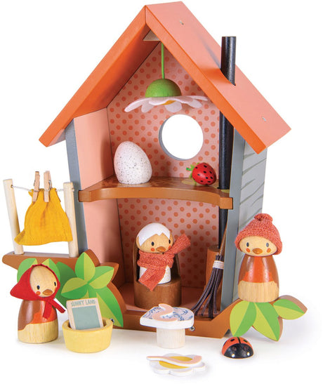 Tender leaf preschool - roodborstje nestkast - 27x10,50x26,50cm - hout - 3 jaar