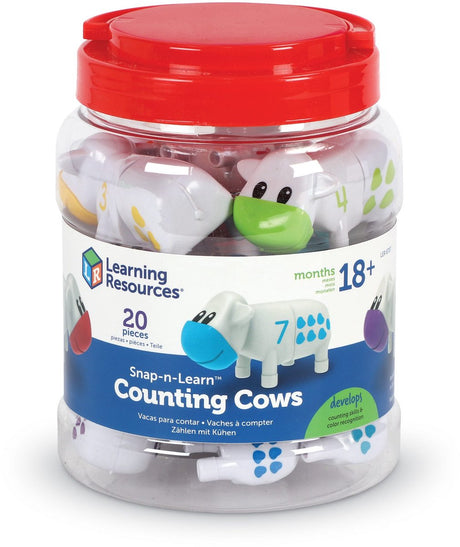 Learning resources 1-2-3 counting cows wit 20-delig - 2+