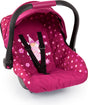 Bayer design - autostoeltje deluxe car seat voor poppen - roze met fee