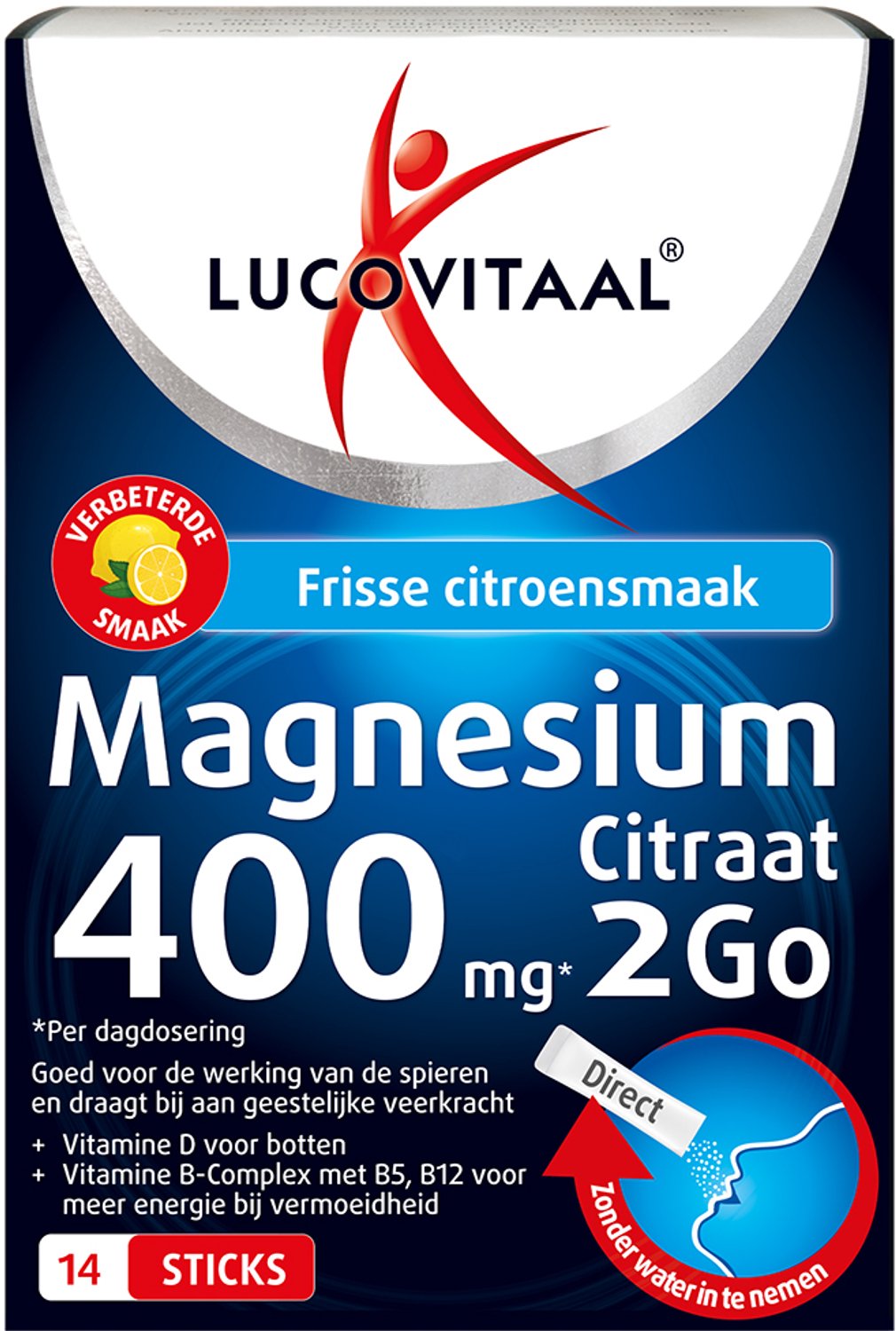 Lucovitaal magnesium 400 mg 2go 14 sticks