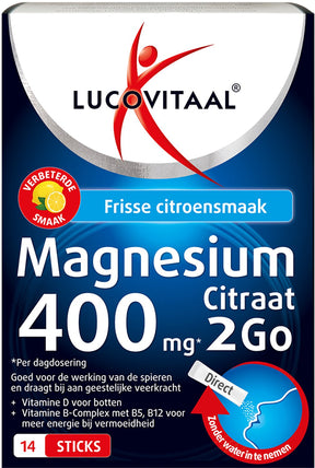 Lucovitaal magnesium 400 mg 2go 14 sticks