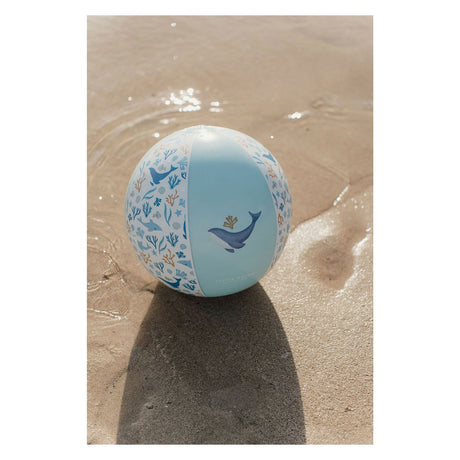 Little dutch strandbal blauw 35 cm ocean dreams