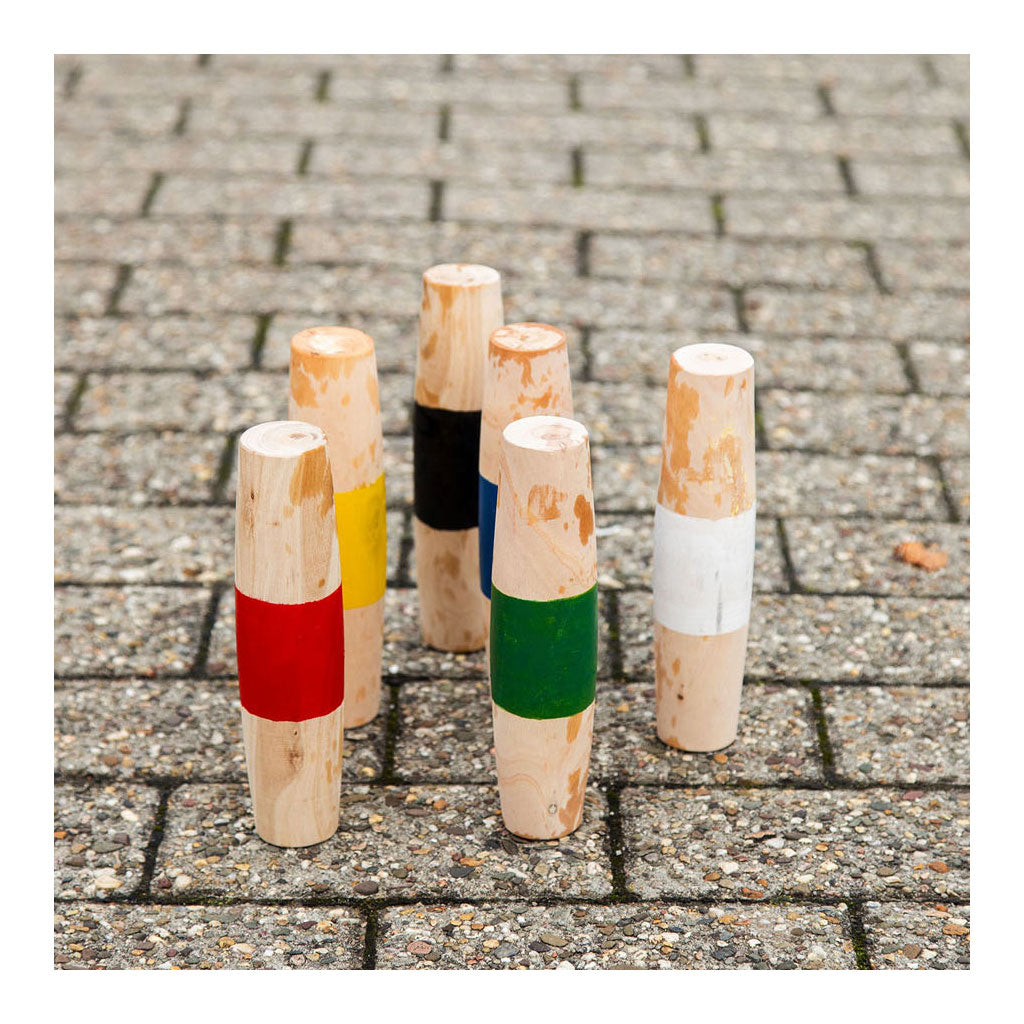 Outdoor play outdoor wooden posts football