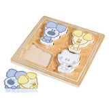 Rubo toys en pip baby houten puzzel, 4st.