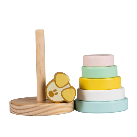 Rubo toys woezel en pip pip baby stapeltoren, 7dlg.