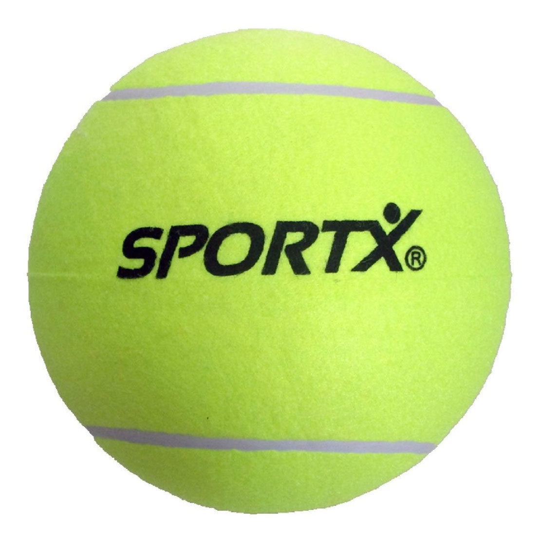 Sportx jumbo tennisbal xl geel, 22cm