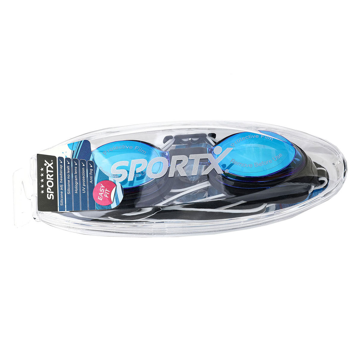 Sportx adult zwembril holographic in doos