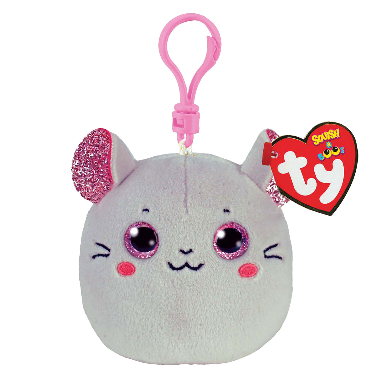 Ty beanie Ty Squish a boo clips Catnip Mouse, 8cm