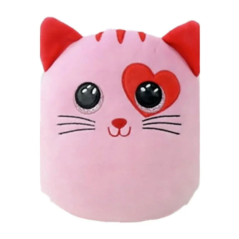 Ty Beanie Ty Squish a Boo Heart Flirk Cat, 20 cm