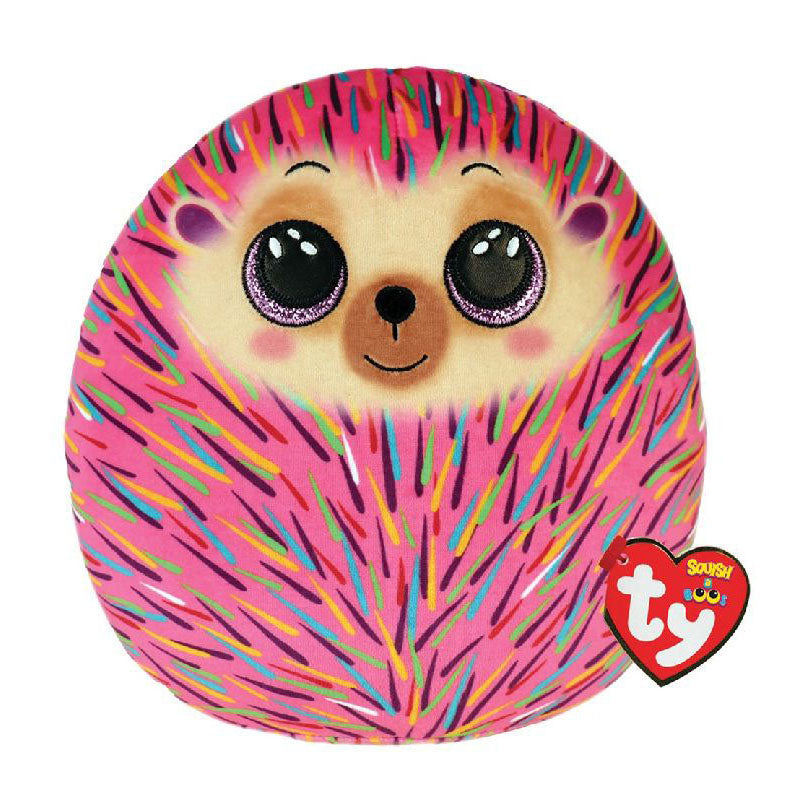 Ty Beanie Ty Squish A Boo Hildee Pink Hedgehog, 20cm