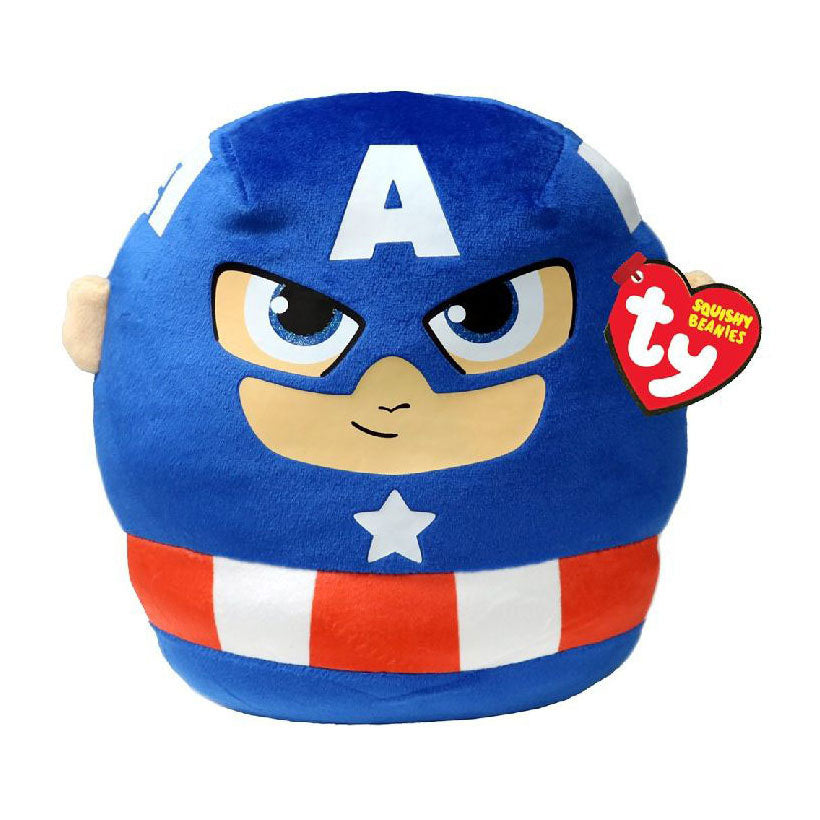 Ty Beanie Captain America Squish un boo, 20 cm