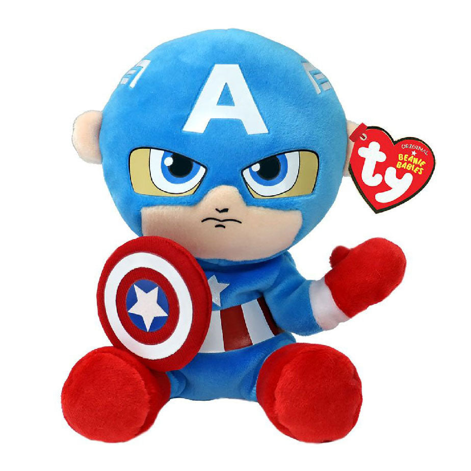 Ty Beanie Babies Captain America Soft, 15 cm