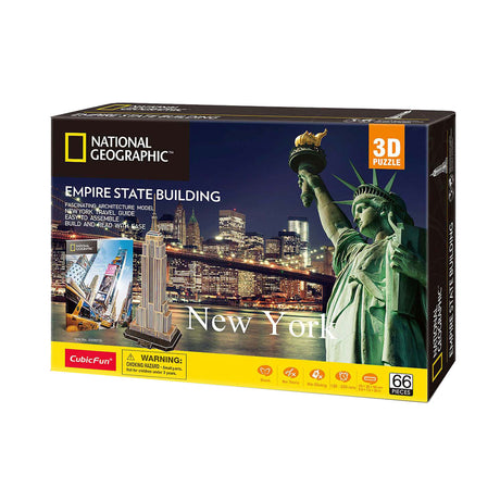 Cubic fun 3d puzzel national geographic empire state building