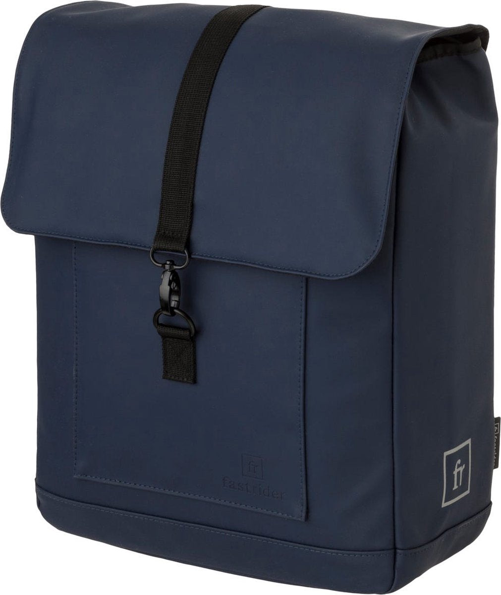 Fastrider jaxx ii fietstas enkel - afneembare fietstas rugzak - 14l - click'ngo - waterafstotend - blauw