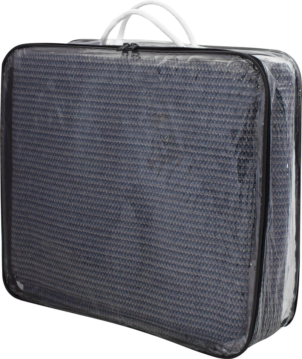 Eurotrail multi functional tapijt schaduwdoek - 250*550cm - grijs blauw