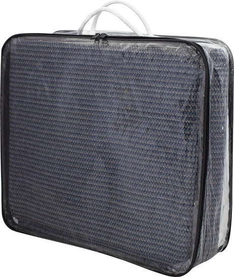 Eurotrail multi functional tapijt schaduwdoek - 250*550cm - grijs blauw