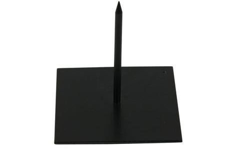 Hbx natural living basic ijzeren voet 18x18x18cm zwart (prikker of steker of standaard)