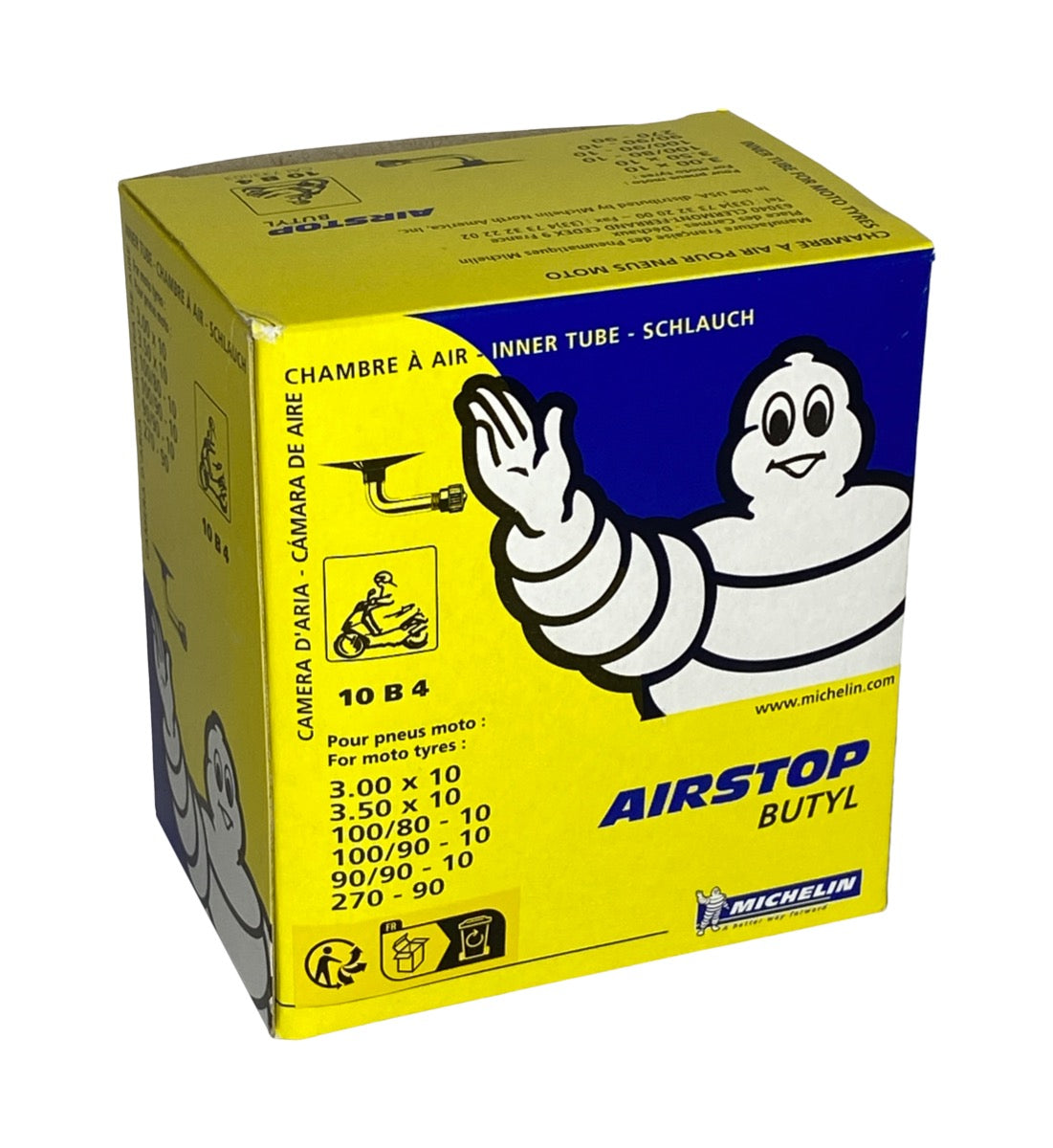 Michelin-Innenrohr 300 350-10 Haaks Valiel