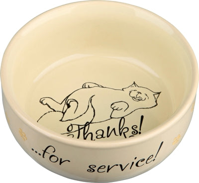 Trixie Food Bowl Gracias por Service Surorti