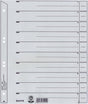 Leitz numerieke tabbladen 1650 grijs karton