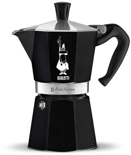 Bialetti moka express - percolator - 6 kops - aluminium - zwart