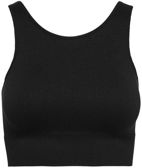 Only play onpjaia life un sl seam short top noos dames top - black