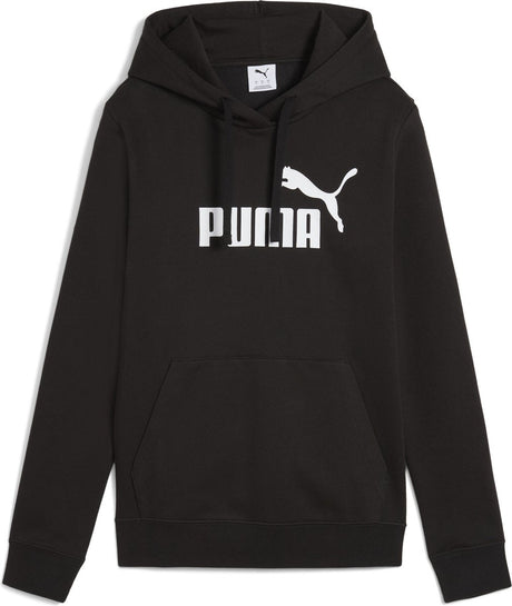 Puma ess no. 1 logo hoodie fl dames sporttrui - black m