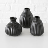 Boltze home vaas esko h12cm zwart