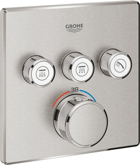 Grohe grohtherm smartcontrol douchethermostaat - opbouwdeel - roestvrijstalen look - 29126dc0