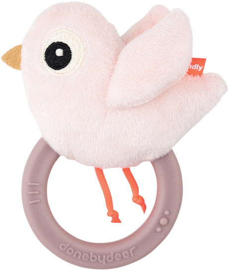 Done by deer rammelaar met koord birdee roze