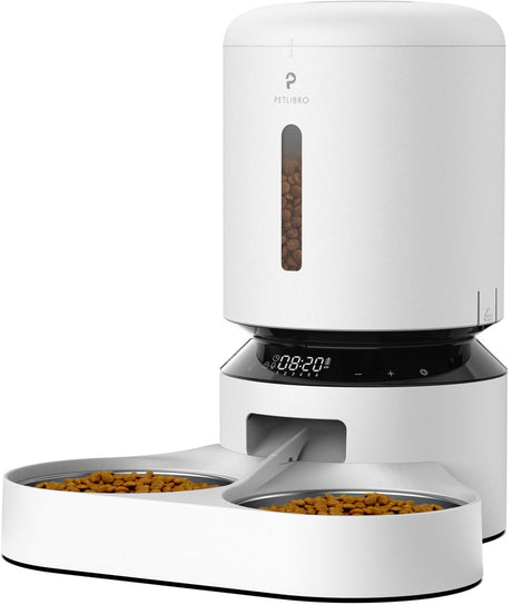 Petlibro granary automatische dubbele voerbak - kattenvoerbak - 5 l - wit