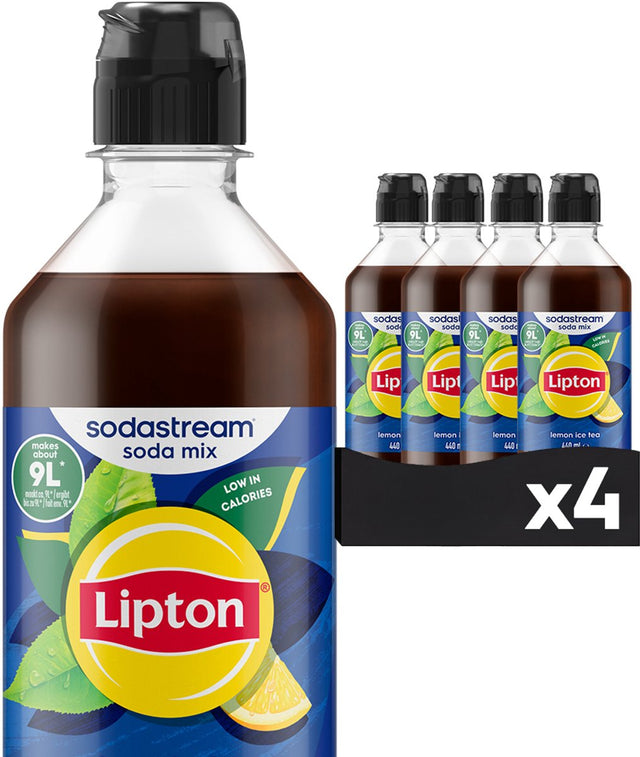 Sodastream lipton ice tea lemon siroop 4 x 440ml