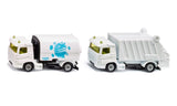Siku set gemeentewerken veegwagen en vuilniswagen 1:87 nr 1687