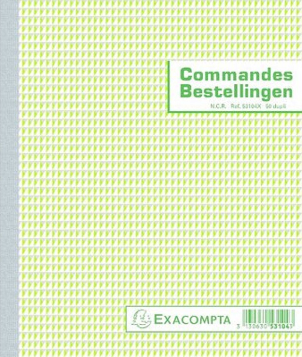 Exacompta - bestelbonboek fr nl 210x180mm 50pag 2-voud