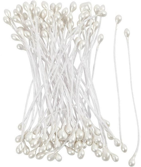 Creativ company cc bloemmeeldraden 6 cm wit 100 stuks
