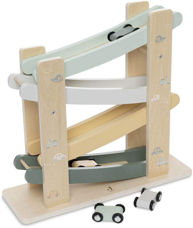 Jollein houten autobaan on the go