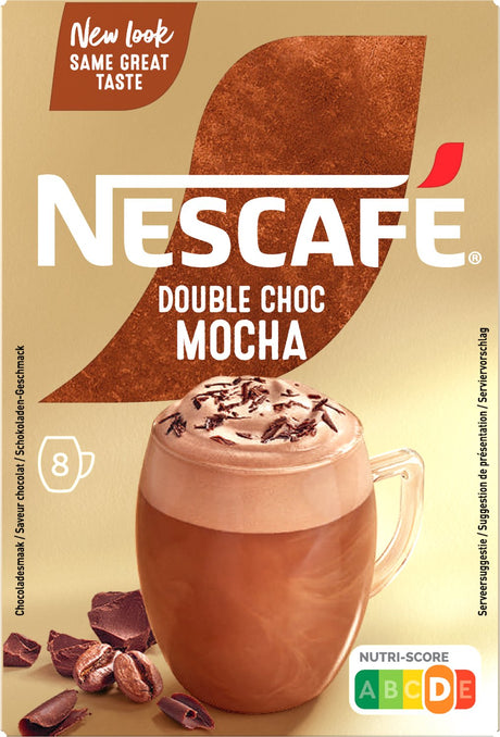 Nescafé double choc mocka oploskoffie - 6 doosje x 8 zakjes
