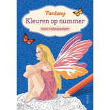 Deltas kleuren op nummer voor volwassenen fantasy