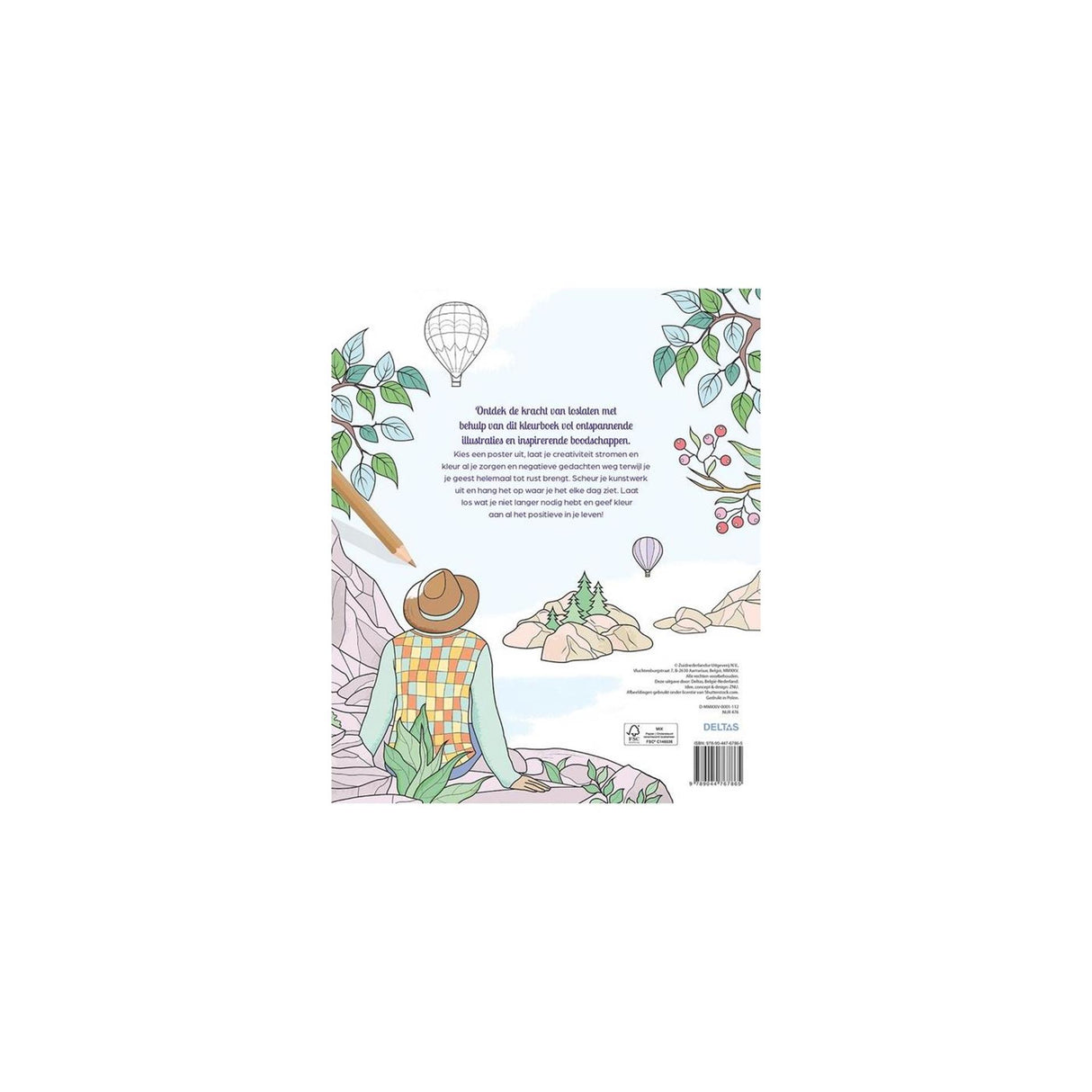 Deltas color therapy laat het los kleurboek