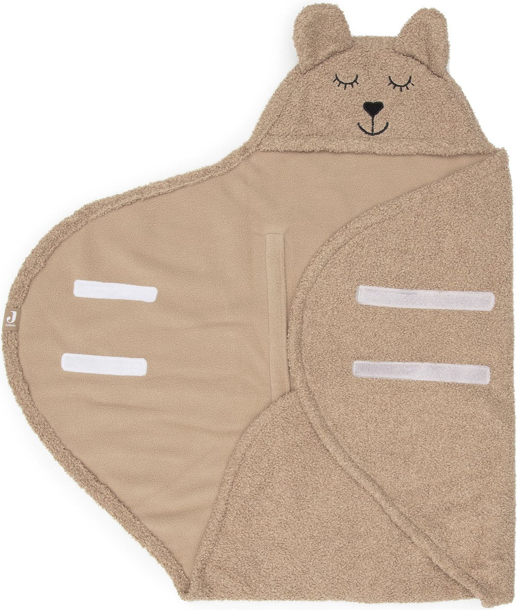 Jollein einschlagdecke für babyschale bear boucle - biscuit
