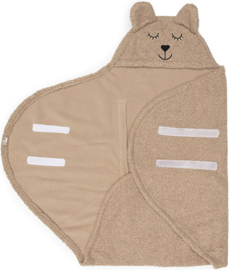 Jollein einschlagdecke für babyschale bear boucle - biscuit
