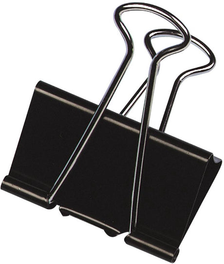 Q-connect foldbackclip, zwart, 42 mm, doosje van 10 stuks