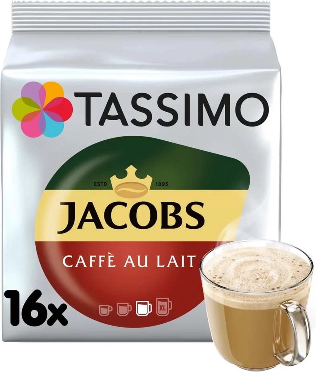 Jacobs tassimo café au lait - 16 capsules