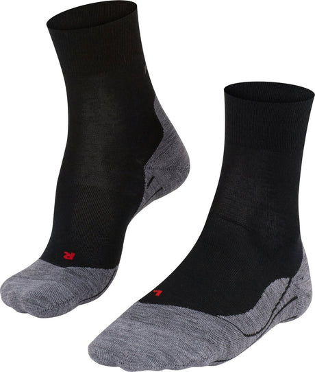 Falke ru4 wool anti-blaar wol functioneel materiaal hardloopsokken dames zwart - maat 37-38 37 38