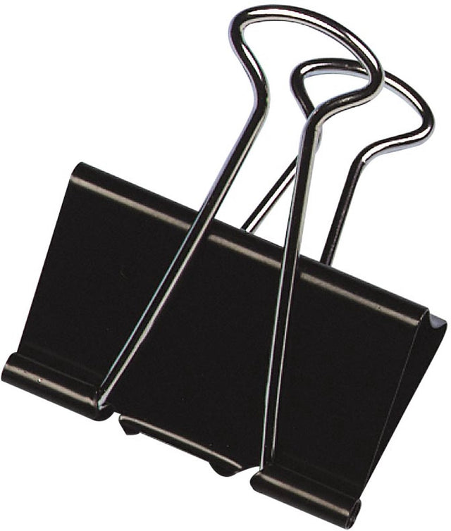 Q-connect foldbackclip, zwart, 42 mm, doosje van 10 stuks
